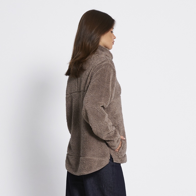 Teddy jacket "Cosy" Dk Beige